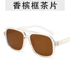 Retro Aviator Sunglasses for Women Men Red Lens as picture