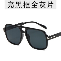 Retro Aviator Sunglasses for Women Men Red Lens as picture