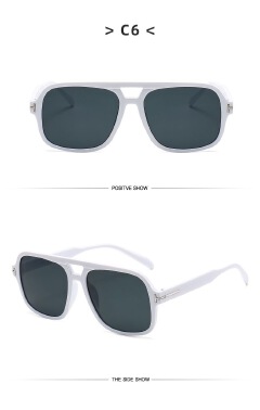 Retro Aviator Sunglasses for Women Men Red Lens as picture