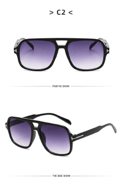 Retro Aviator Sunglasses for Women Men Red Lens as picture