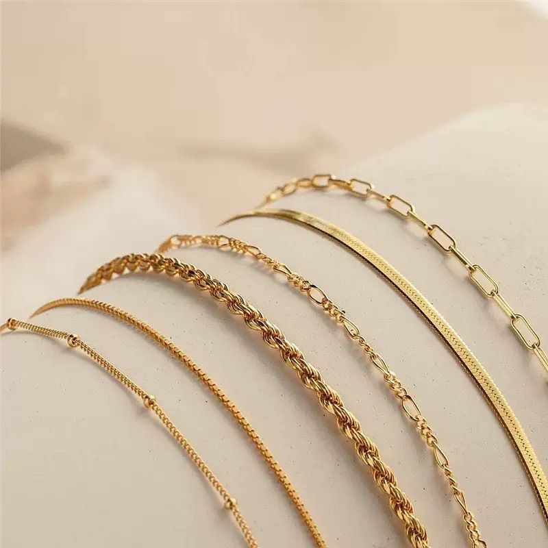 6 Pieces Women's Gold Bangle Bracelet - Multi-Layer Stackable Textured Bracelet Bohemian Jewelry Set. GOLD as picture Gold as picture