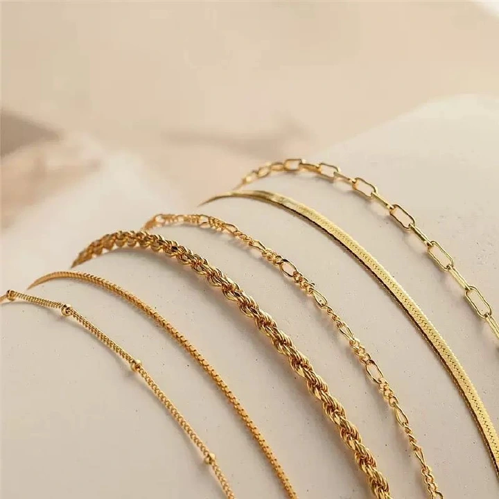 6 Pieces Women's Gold Bangle Bracelet - Multi-Layer Stackable Textured Bracelet Bohemian Jewelry Set. GOLD as picture Gold as picture