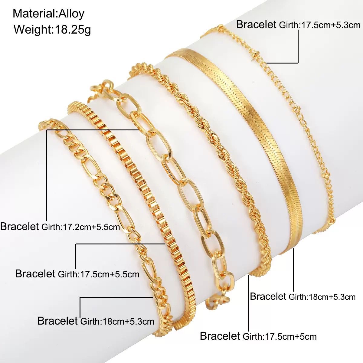 6 Pieces Women's Gold Bangle Bracelet - Multi-Layer Stackable Textured Bracelet Bohemian Jewelry Set. GOLD as picture Gold as picture