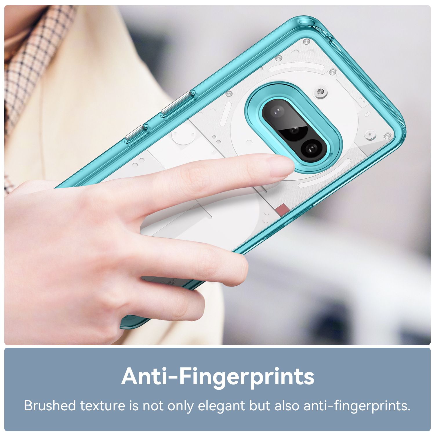 nothing phone 3a back cover case Clear PC+ Transparent TPU Bumper lucency 3A *5pcs
