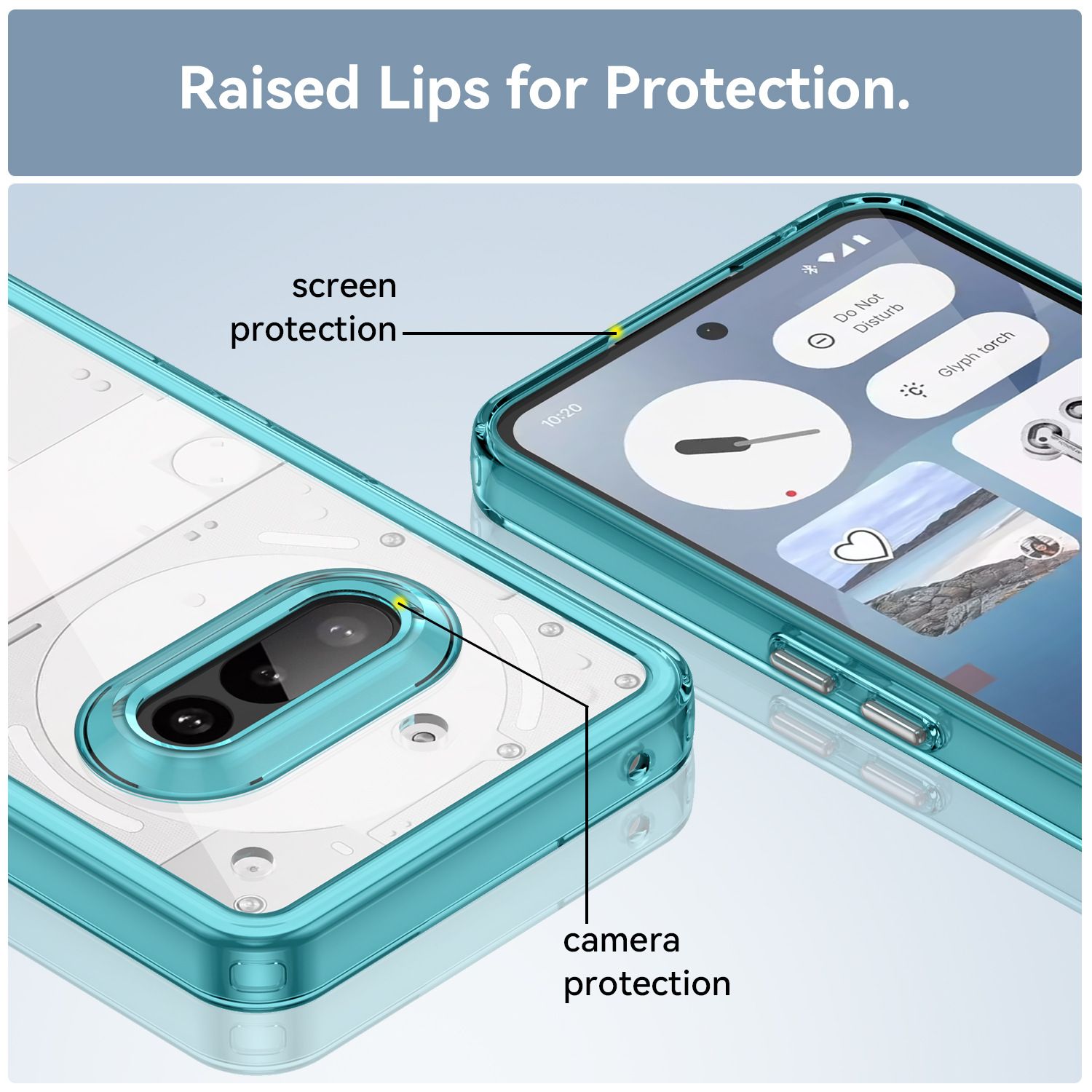 nothing phone 3a back cover case Clear PC+ Transparent TPU Bumper lucency 3A *5pcs