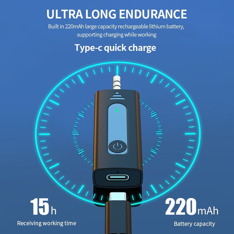 Wireless 3.5mm Lavalier Lapel Microphone Omnidirectional Condenser Mic for Camera Speaker Smartphone Recording Mic for Youtube