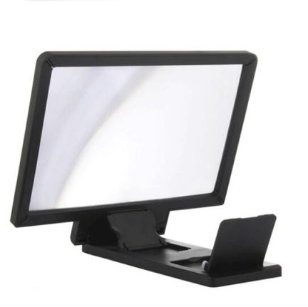 12inch Mobile Phone Curved Screen Amplifier HD 3D Video Mobile Phone Magnifying Glass Stand Bracket Phone Foldable Holder