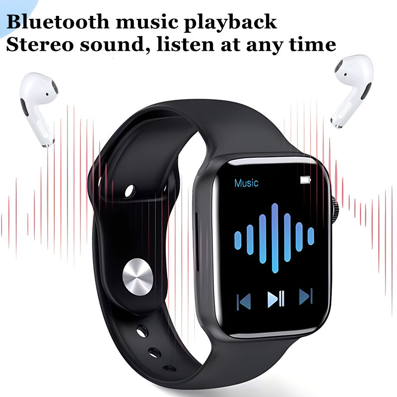 RichRipple 2 in 1 Smart Watch Men Women Bluetooth Calling Blood Pressure Heart Rate Monitor Sports Fitness Bracelet Smartwatch+Free Gift T55 Pro Max Bluetooth Earphone