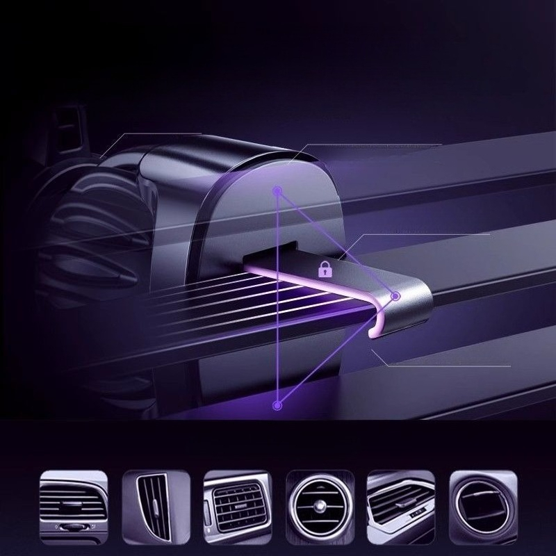 Magsafe Car Mount【20 Strong Magnets】Magnetic Phone Holder for Car Phone Holder Mount Dash【360°】Cell Phone Holders for Your Car Accessories for Women Men iPhone 16 Pro Max 15 14 13 12 Plus 尊享黑 标准