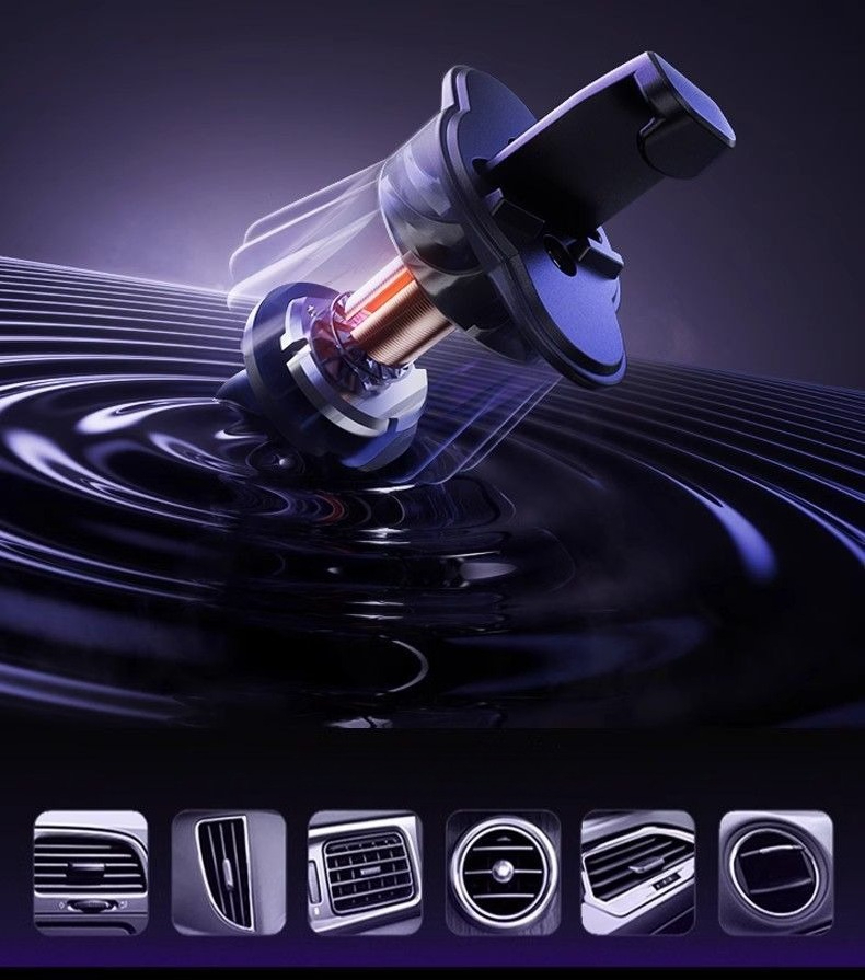 Magsafe Car Mount【20 Strong Magnets】Magnetic Phone Holder for Car Phone Holder Mount Dash【360°】Cell Phone Holders for Your Car Accessories for Women Men iPhone 16 Pro Max 15 14 13 12 Plus 尊享黑 标准