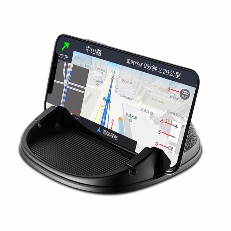 Dashboard Car Phone Holder, Universal Cell Phone Car Holder, Ultra Stable Non-Slip Hands-Free Car Accessory, Compatible with iPhone, Most Smartphones and GPS 黑色 标准