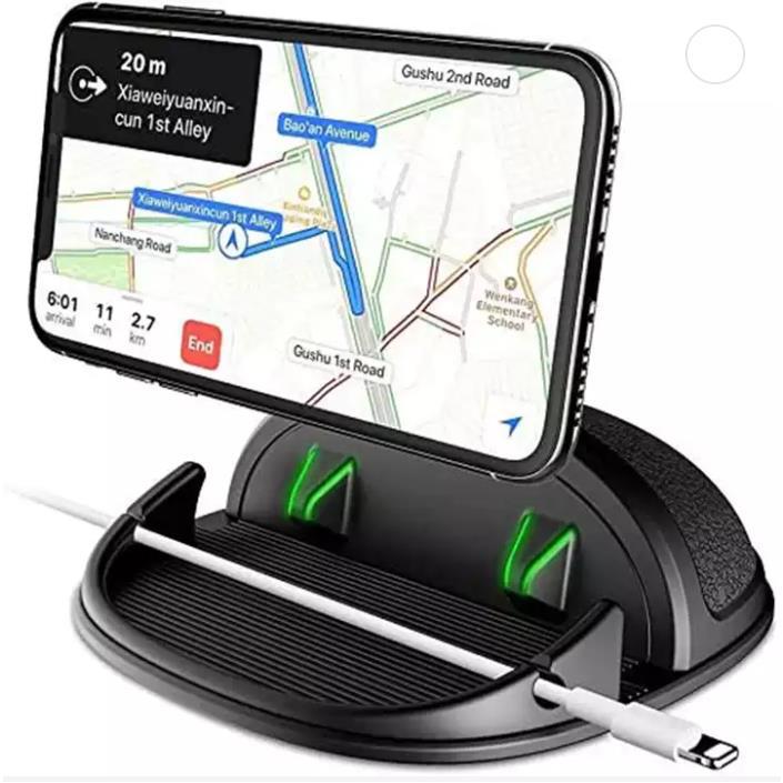 Dashboard Car Phone Holder, Universal Cell Phone Car Holder, Ultra Stable Non-Slip Hands-Free Car Accessory, Compatible with iPhone, Most Smartphones and GPS 黑色 标准