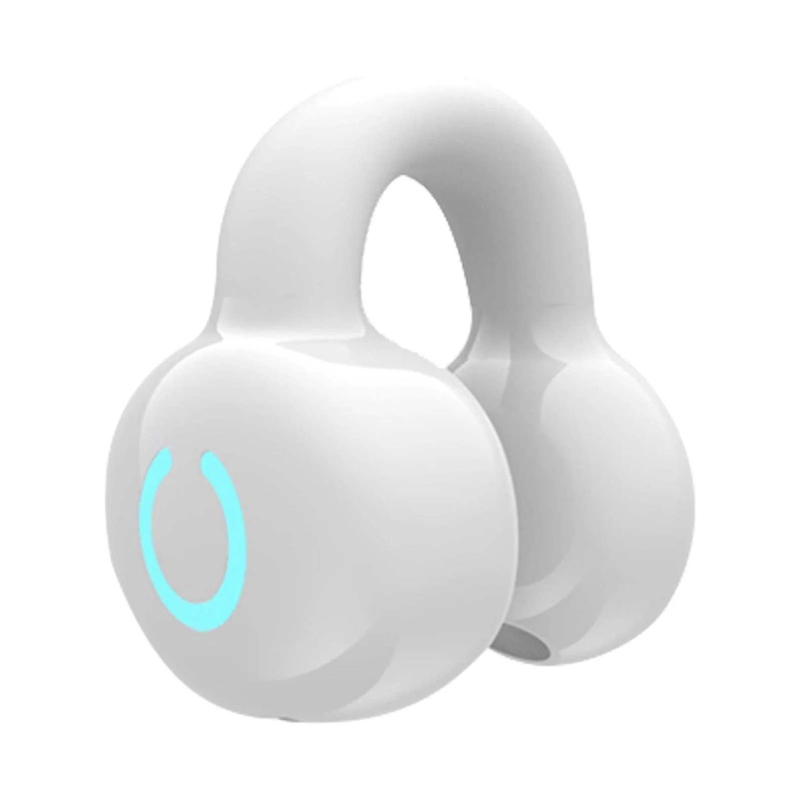 Open Ear Wireless Headset Bluetooth Single Ear Stereo Ear Clip On Earbuds for Sports Business Workout Deep Bass Noise Cancelling Headphone/Bluetooth Earphone Black Regular Size