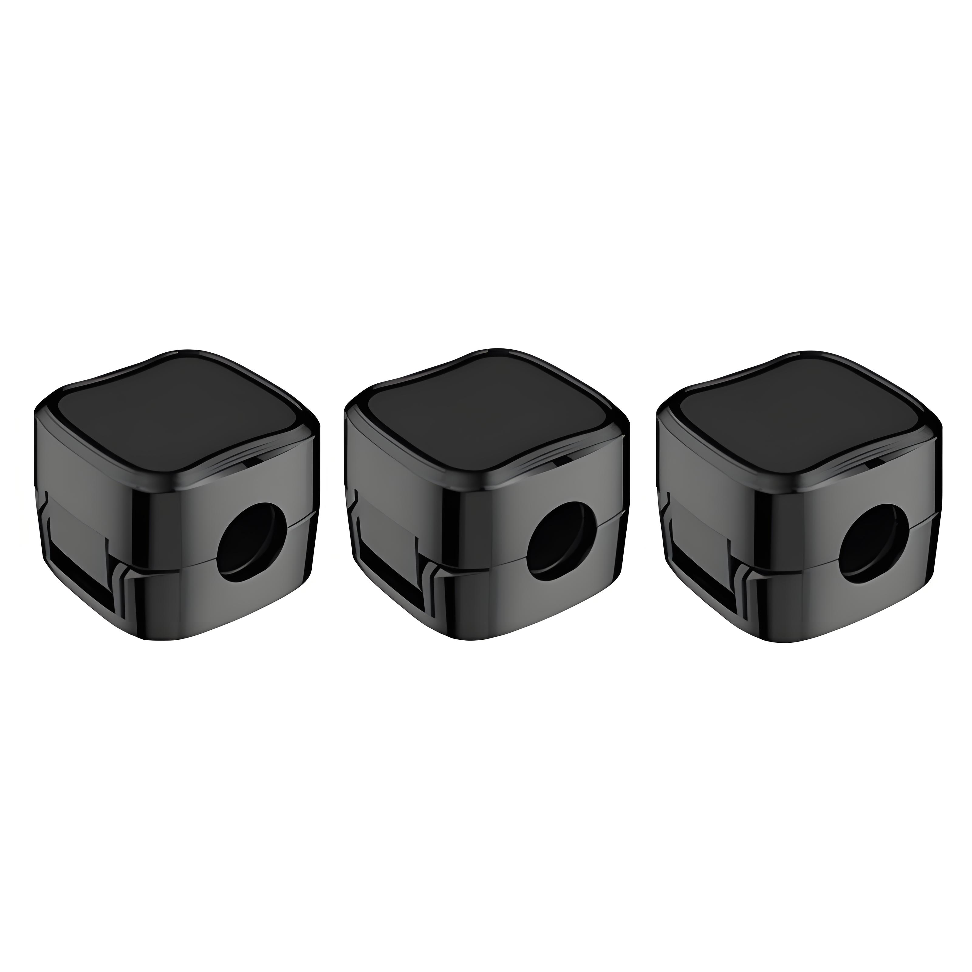 Magnetic Cable Clips, Adjustable Cord Holder Management, Adhesive Wire Keeper Organizer for Home Office Desk Phone PC Car Wall Desktop Nightstand Appliance (3-Pack) Black Regular Size