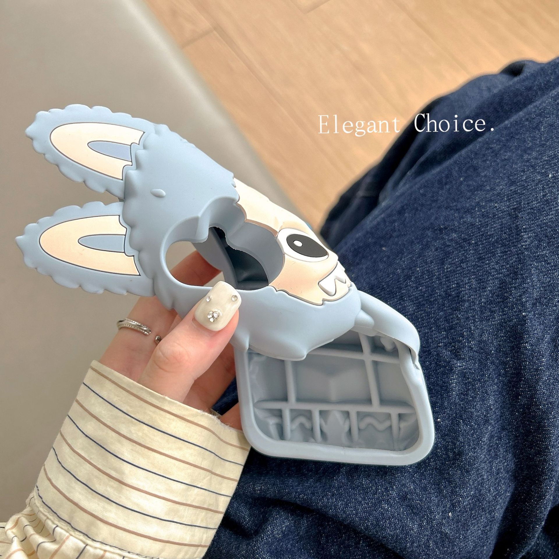 Cartoon cute three-dimensional Rabubu iPhone 16, Apple 15 compatible, for 13/14 Pro Max mobile phone cases Brown iPhone13