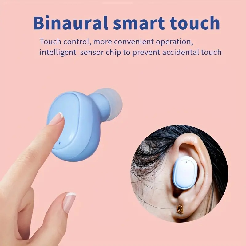 TWS Wireless Earphone, Small And Portable Ipx4 Waterproof, In-ear Wireless Earphone Mini Earbuds With Charging Case Holiday Gift Recommendation Black One Size