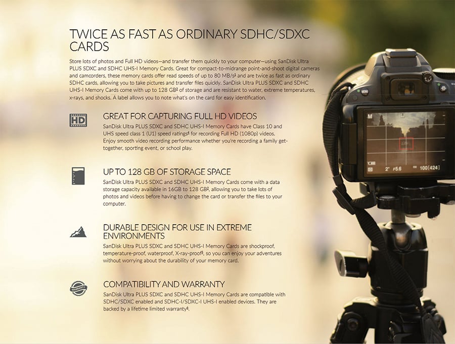 SanDisk Ultra Original SD card 8GB 16GB 32GB SDHC 64GB 128GB 256GB SDXC Class10 Memory Card C10 R80mb/s USH-1 Support for Camera 16G Black