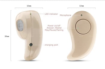 Mini Style Wireless Bluetooth Earphone Black One Size