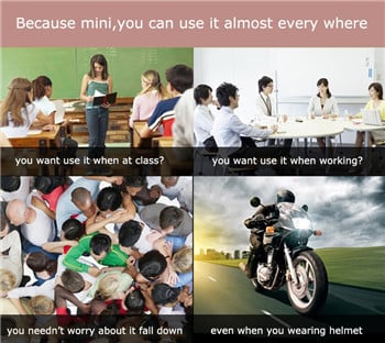 Mini Style Wireless Bluetooth Earphone Black One Size