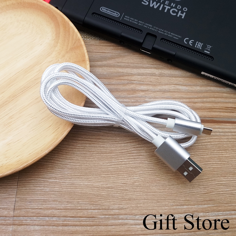 Micro USB Data Cables Fast Charging data line For Android Phone Nylon charging cables Charger Cable Black Micro usb 1m
