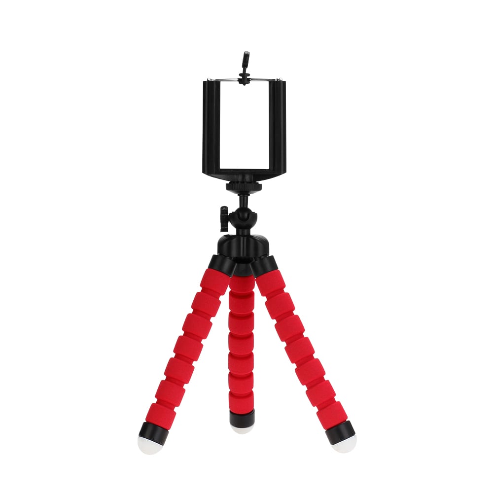 Tripods tripod for phone Mobile camera holder Clip smartphone monopod tripe stand octopus mini tripod stativ for phone Black Size:150 x 35 x 35mm