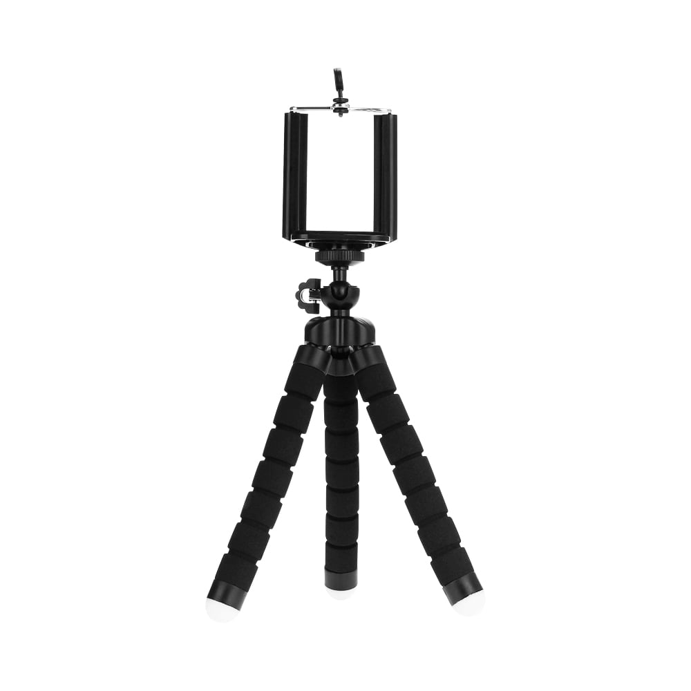Tripods tripod for phone Mobile camera holder Clip smartphone monopod tripe stand octopus mini tripod stativ for phone Black Size:150 x 35 x 35mm