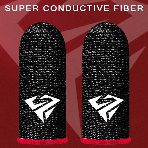 2pcs/set Mobile Gaming Thumb Sleeve Sets Chicken, King of Glory, Gaming Touch Screen Finger Sleeves, Sweatproof Finger Sleeves