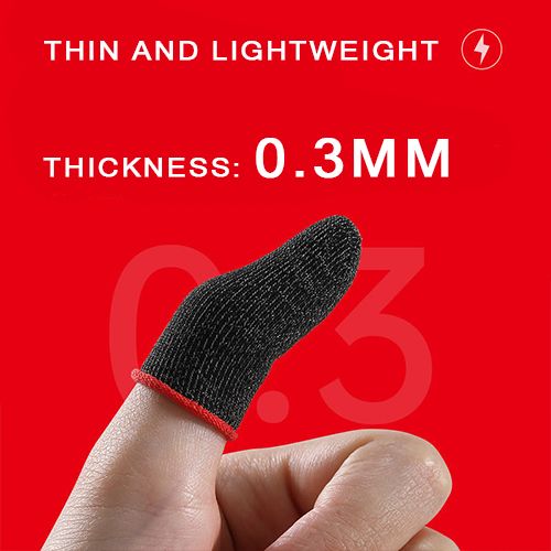 2pcs/set Mobile Gaming Thumb Sleeve Sets Chicken, King of Glory, Gaming Touch Screen Finger Sleeves, Sweatproof Finger Sleeves