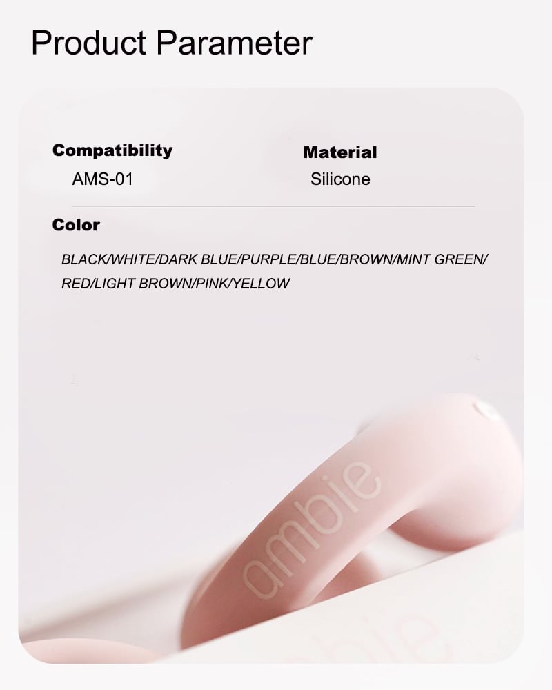 Earphone Case For Ambie Sound Earcuffs AM-TW01 Skin Covers Ear Tips Pads Caps Silicone Protective Case Wireless Bluetooth Earbuds Accessories Only Case
