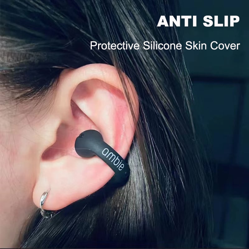 Earphone Case For Ambie Sound Earcuffs AM-TW01 Skin Covers Ear Tips Pads Caps Silicone Protective Case Wireless Bluetooth Earbuds Accessories Only Case