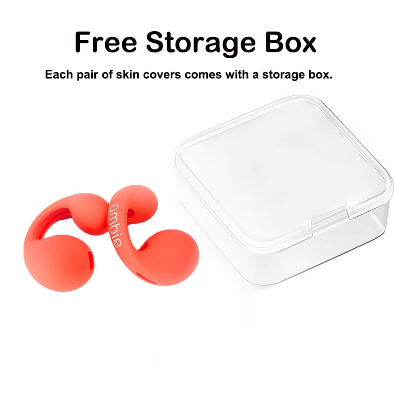 Earphone Case For Ambie Sound Earcuffs AM-TW01 Skin Covers Ear Tips Pads Caps Silicone Protective Case Wireless Bluetooth Earbuds Accessories Only Case