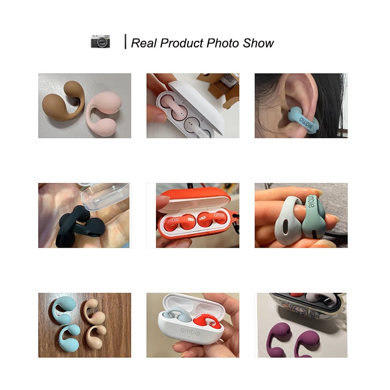 Earphone Case For Ambie Sound Earcuffs AM-TW01 Skin Covers Ear Tips Pads Caps Silicone Protective Case Wireless Bluetooth Earbuds Accessories Only Case