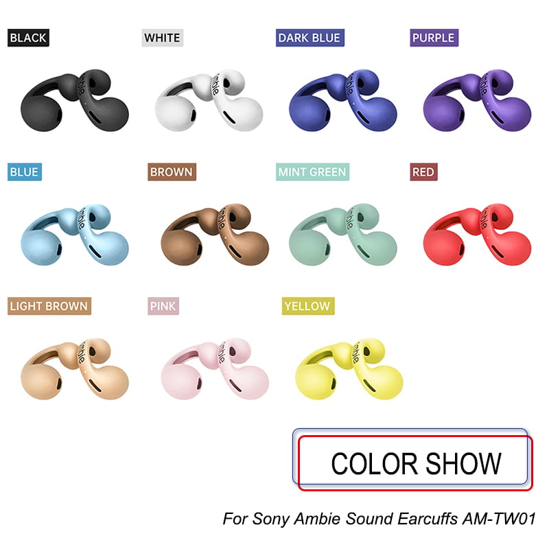 Earphone Case For Ambie Sound Earcuffs AM-TW01 Skin Covers Ear Tips Pads Caps Silicone Protective Case Wireless Bluetooth Earbuds Accessories Only Case
