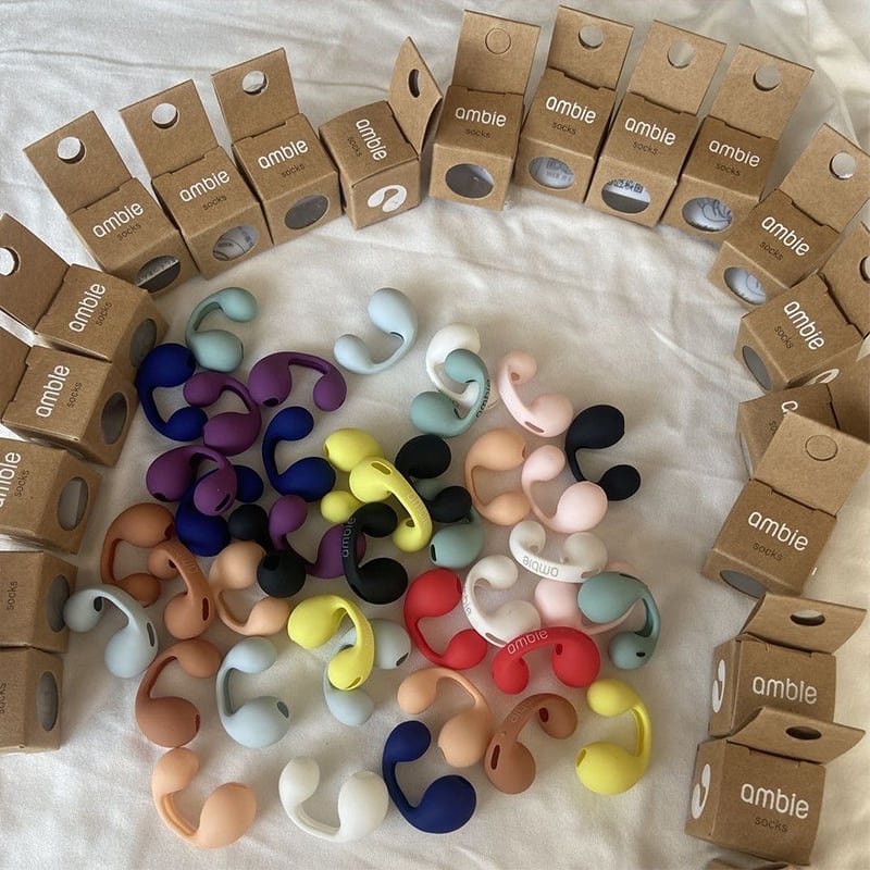Earphone Case For Ambie Sound Earcuffs AM-TW01 Skin Covers Ear Tips Pads Caps Silicone Protective Case Wireless Bluetooth Earbuds Accessories Only Case