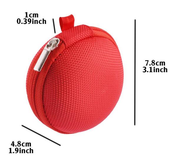 Discounted products Canvas Zipper Bag Earphone Cable Mini Box Portable Coin Purse Headphone Bag color sent randomly Black One Size
