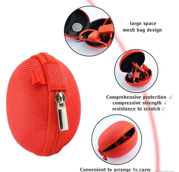 Discounted products Canvas Zipper Bag Earphone Cable Mini Box Portable Coin Purse Headphone Bag color sent randomly Black One Size