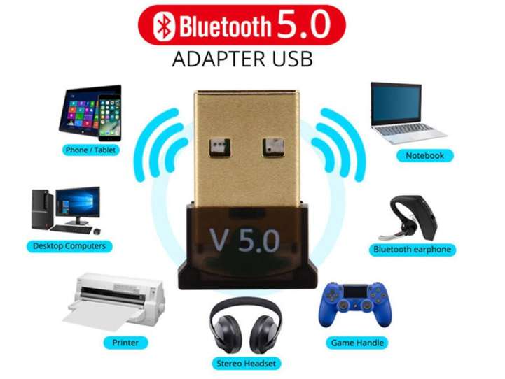 Wireless USB Bluetooth Adapter 5.0 Bluetooth Dongle Music Sound Receiver Adaptador Bluetooth Transmitter For Computer PC Laptop