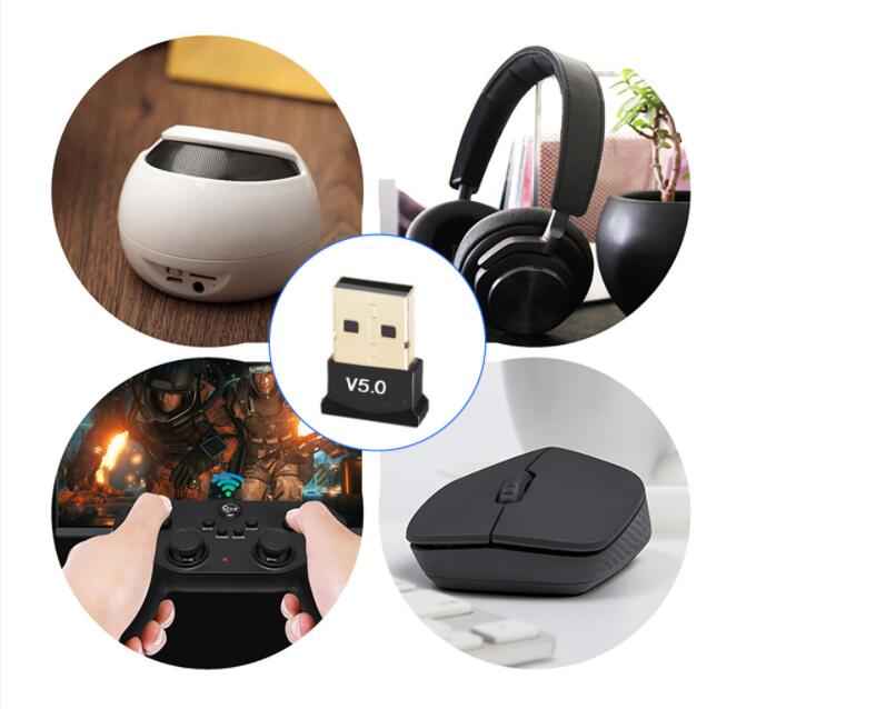 Wireless USB Bluetooth Adapter 5.0 Bluetooth Dongle Music Sound Receiver Adaptador Bluetooth Transmitter For Computer PC Laptop