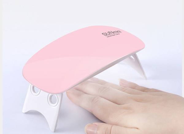 Wholesale UV LED Nail Lamp Dryer Nail Gel Polish Curing Light 6W USB Cable For Prime Gift Home Use Portable Nail Dryer White One size