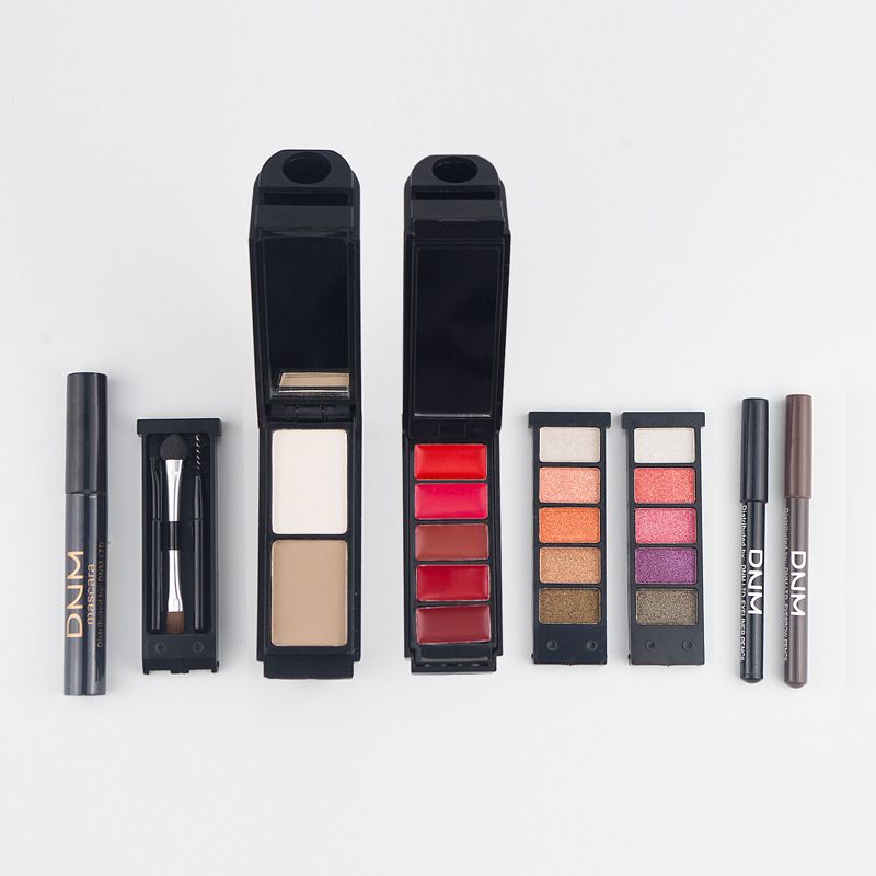 Cosmetic Makeup Set Magic Box Lipstick+Concealer+Eye Shadow+Eyeliner Pen+Eye Black+Eyebrow Pencil Black One set