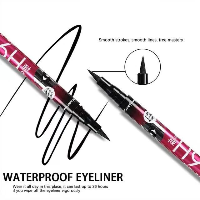 Long Lasting Quick Drying Waterproof Easy To Color Non Smudging Smooth Liquid Eyeliner Black One size