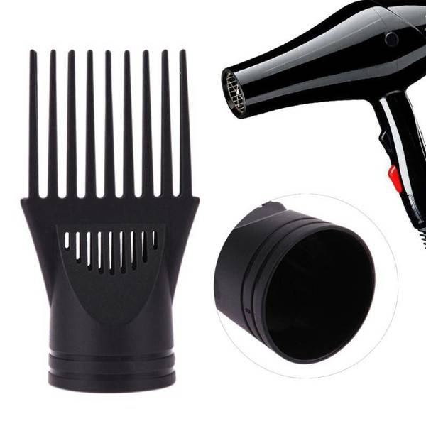 WL Professional Hairdressing Salon Comb Brush Tool Straight Fast Drying Dryer Hair Style Diffuser Blower Hair Dryer Nozzle Combs Black One size