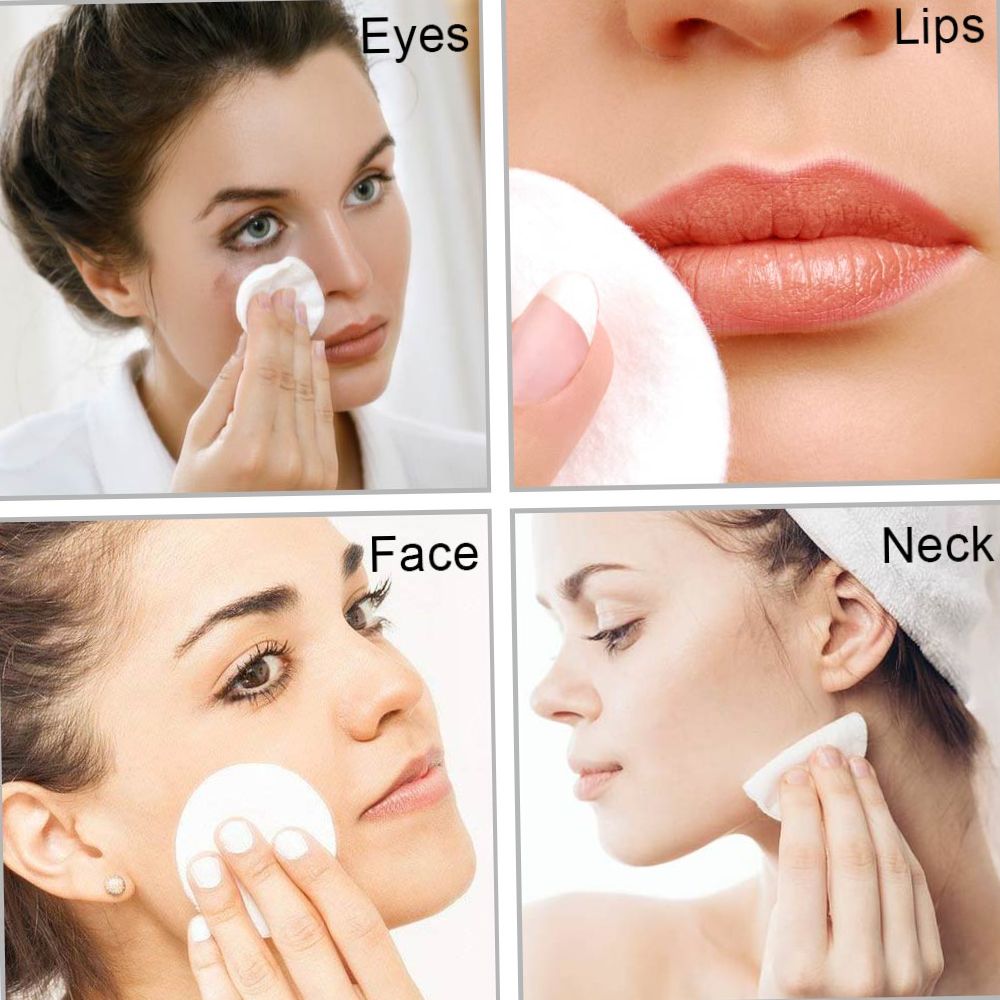 Makeup Remover Cloth Reusable Makeup Pads Washable Cleansing Cotton Face Cleaning Make Up Remover Towel Cosmetic Puff White One size