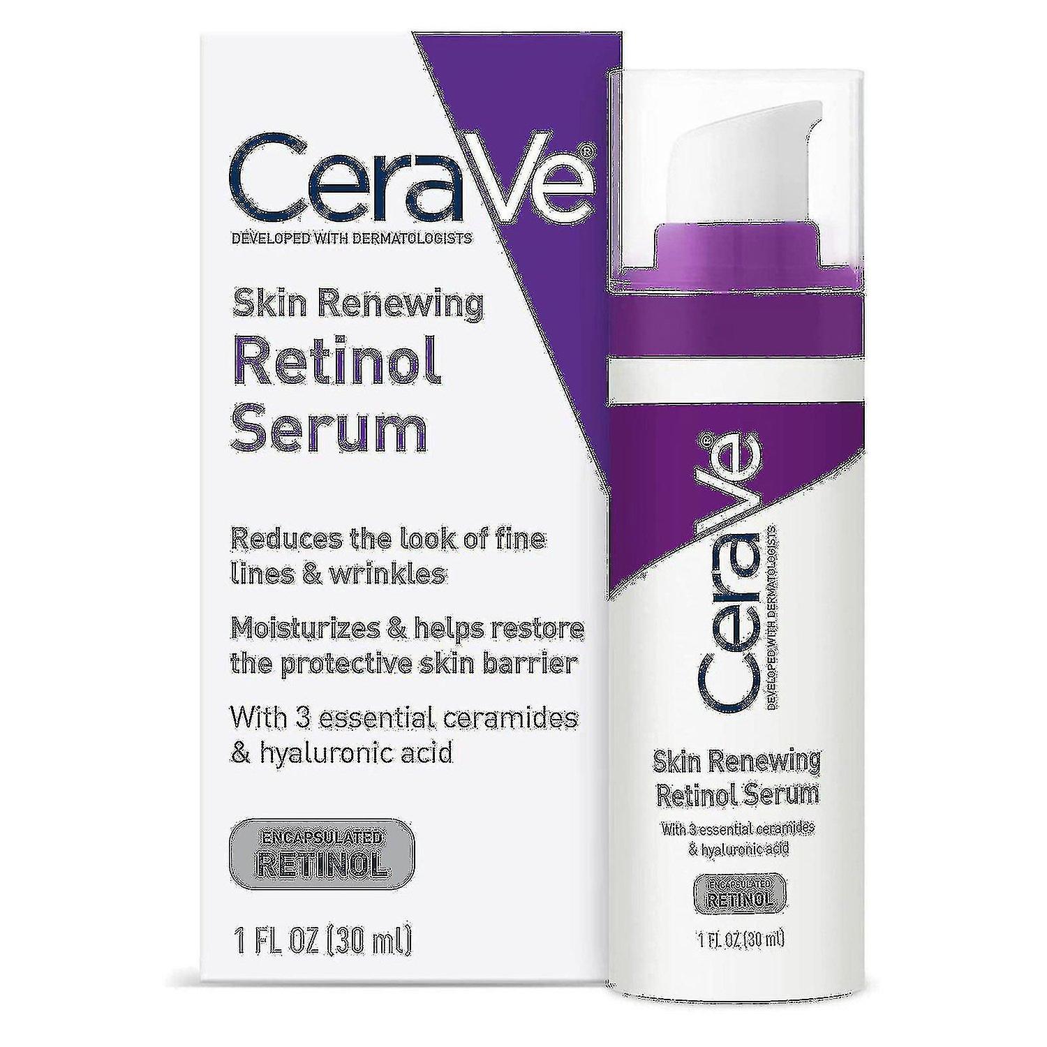 Cerave 1 oz retinol serum for post-acne marks and skin texture green 30ML