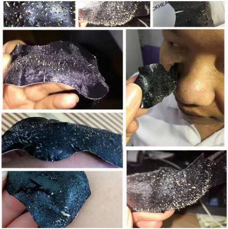 Black Nose Paste Bamboo Charcoal To Remove Blackhead Nose Film Nose Paste Tear Nose Film Paste To Remove Scne Black 10pcs