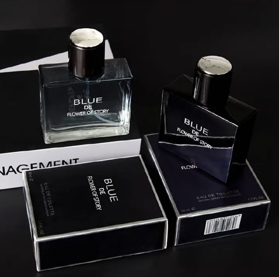 Light and Fresh Men's Perfume Spray for Dating Office and Daily Use Leak-Proof Fine Mist Long Lasting Men's Fragrances Perfect Birthday Valentine's Day and New Year's Gift Blue One size [分类版本3]