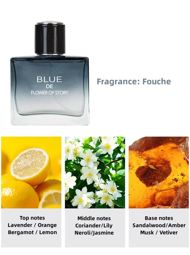 Light and Fresh Men's Perfume Spray for Dating Office and Daily Use Leak-Proof Fine Mist Long Lasting Men's Fragrances Perfect Birthday Valentine's Day and New Year's Gift Blue One size [分类版本3]