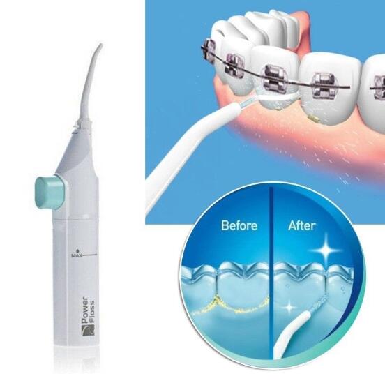 Power Floss Dental Hygiene Dental Water Flosser Jet Cleaning Tooth Mouth Denture Cleaner Whitening Irrigator White One size [分类版本1]
