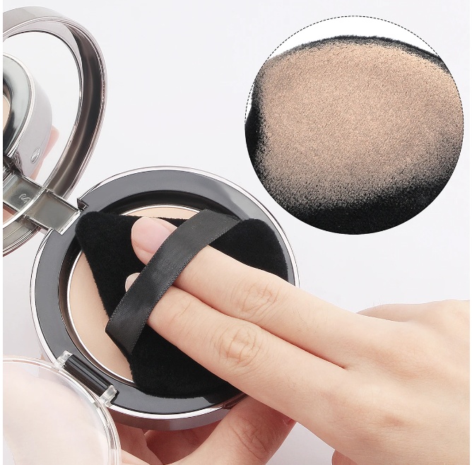 12pcs Makeup Puff Kit Blending Sponge Triangle Powder Puff Finger Air Puff For Flawless Make Up Beauty Tool Facial Tool Pink 12pcs [分类版本1]