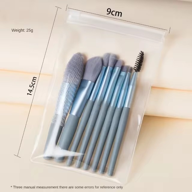 8Pcs Portable Makeup Brush Eyeshadow Foundation Blending Make up Soft Fluffy Cosmetics Concealer Makeup Brush Make Up Supplies Pink 8Pcs/Pack [分类版本1] view 3